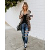 Cheetah Print Cardigans for Women Open Front Leopard Print Cardigan