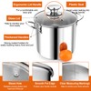 P&P CHEF 8 Quart Stock Pot with Lid, 8 Qt