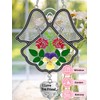 KY&BOSAM Angel Suncatcher I Love You Frined Stained Glass Panels