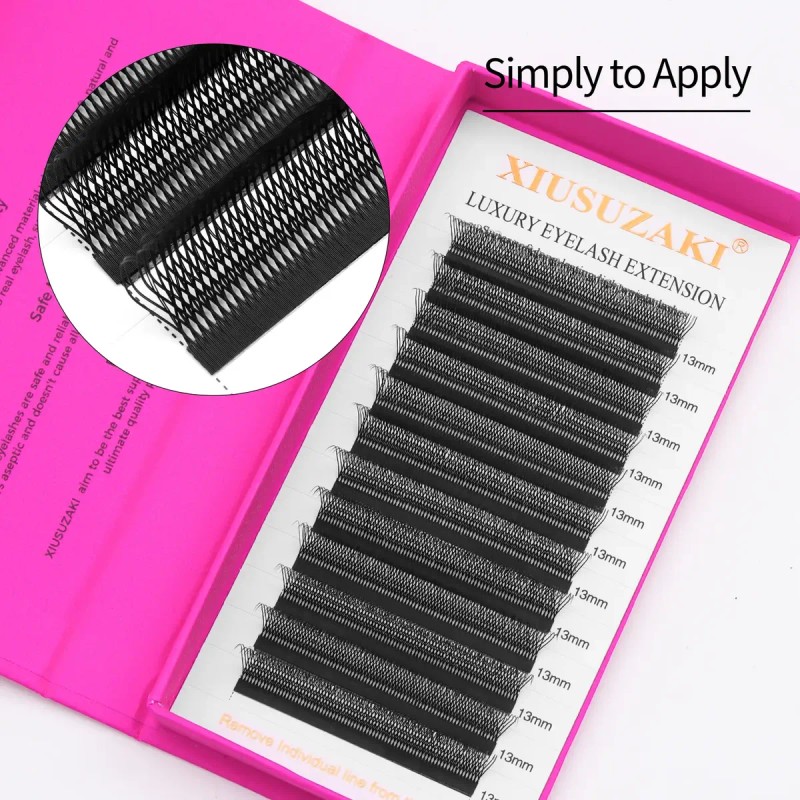 Extensiones De Pestañas Xiusuzaki 4dw En Forma De U, Color