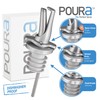 Poura Hygienic ClickSeal Alcohol Quick Pourer - Stops Barfly, Dishwasher