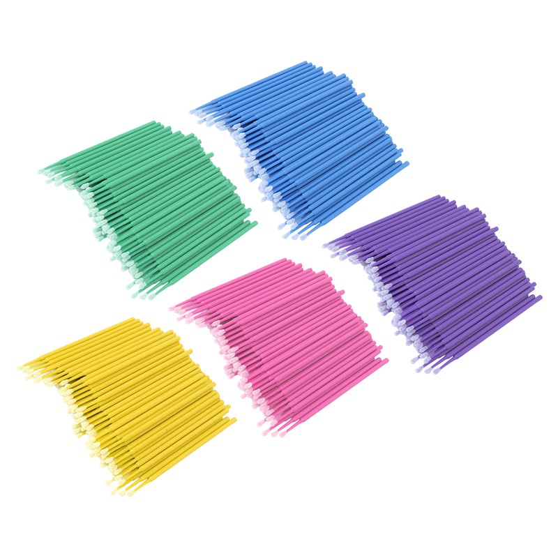500pcs Disposable Eyeliner Cleaner Soft Cotton Tips Mini Makeup Cleaning
