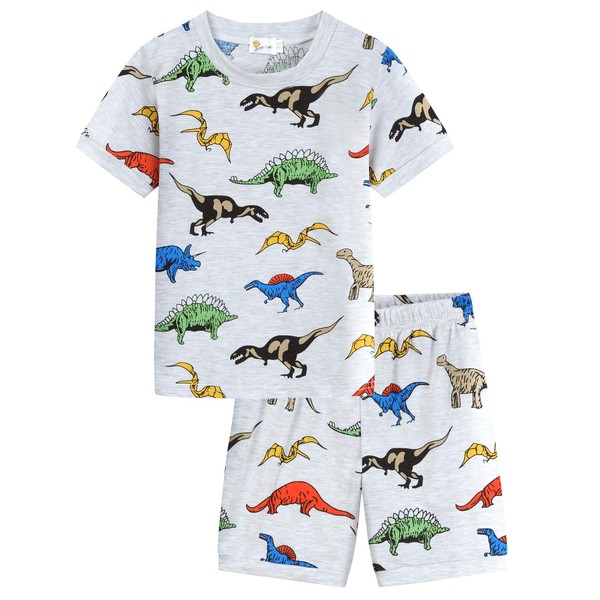 Little Hand Boys Pyjamas Set Dinosaur Cotton Short Sleeve Pjs