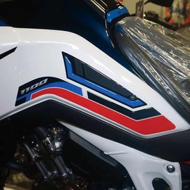 labelbike - 3D Sticker Tank Side Protector Compatible with Motorcycle Honda Africa Twin 1100 2022