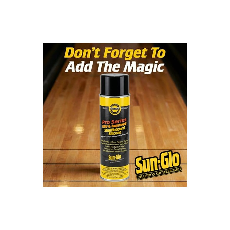 Sunglo Pro Series Shuffleboard Silicone Spray – Premium Table Cleaner