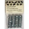 (12) Cross Dowels/Barrel Nuts - 10-24 12mm X 10mm Zinc-Plated