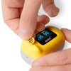 PULOX Pulox PO-230 in Gelb, Pulsoximeter für Kinder, mit Klebemuster,