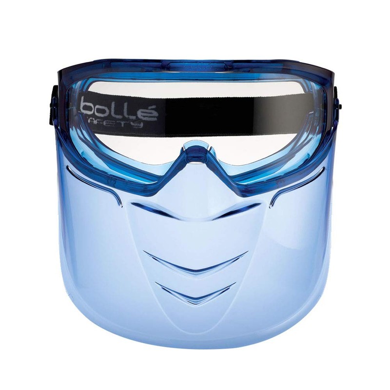 Bolle SUPBLAPSI PC Lens AS/AF with PVC Ventilated Frame, Clear/Blue