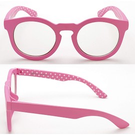 PP (Phenol Phthalein) PC-11 Blue Light Cut PC Glasses for Children, Blocks Approximately 94% of HEV UV Rays, Eye Disease Prevention, Lightweight, Blue Light Blocking, blue