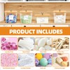 ASMALAM 4 Pack Laundry Room Organization Storage Containers Acrylic Jars
