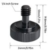 LRONG 4Pcs Camera Quick Release Thumb Screw Tripod L Type