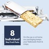 Snacktery Garlic Multigrain Flatbread Crackers - All Natural Multigrain Crackers