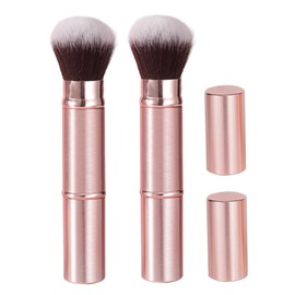 Mikinona Travel Makeup Brush Set Foundation and Blush Brushes Large Retractable Double-sided