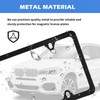 4PCS Magnetic License Plate Holders Kit,No Drilling License Plate Frames