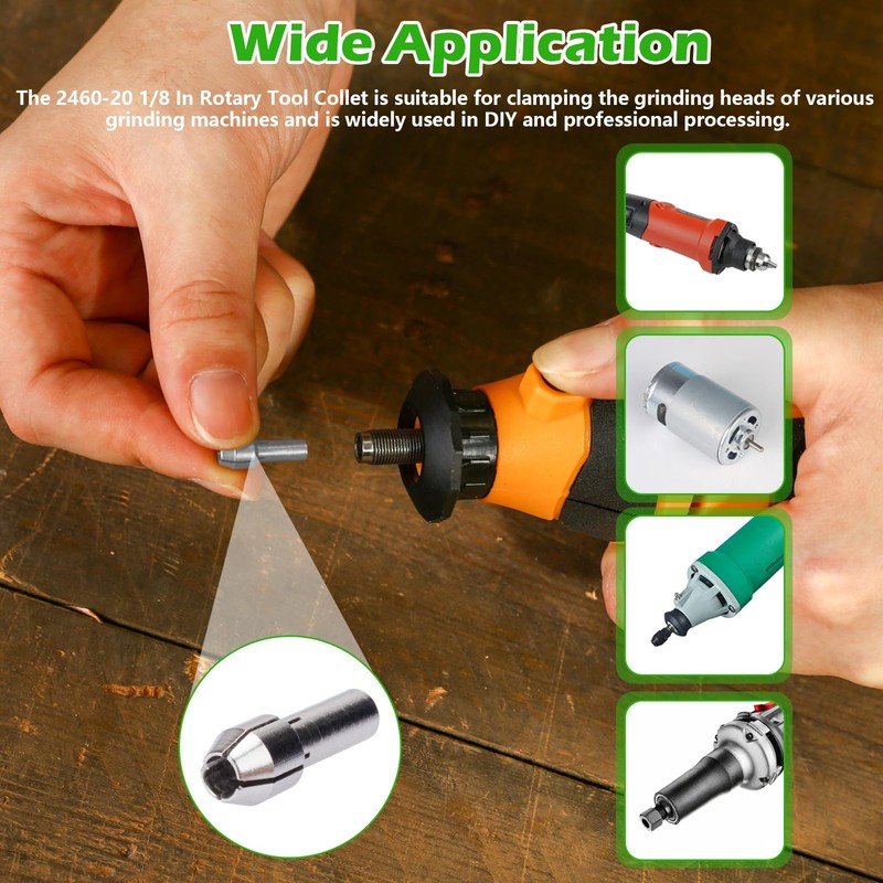 42-77-0400 2460-20 1/8 In Rotary Tool Collet Fit for Dremel