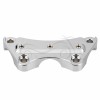 Unbranded Chrome Aluminum Cut Handlebar Riser Top Clamp For Harley