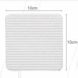 Rug Pads Grippers, Non Slip Washable Grippers for Rug, “Vacuum TECH” - New Materials to Anti Curling Rug Pad : Keep Your Rug in Place & Make Corner Flat and Easily Peel Off, Pack of 4