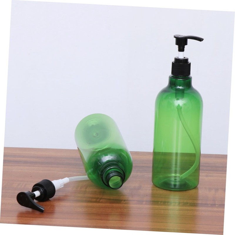 Baluue 2pcs Refillable Shampoo Dispenser Bottles Pump Containers for Essential
