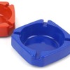 Colorful Square Plastic Ashtray - Simple & Modern Indoor/Commercial Use Simple Design 4ea