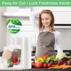 O2frepak 6Pack 8"x20'(3Rolls) and 11"x20' (3Rolls) Rolls Vacuum Sealer Bags
