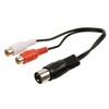 Valueline 0.2m 5 Pin Din Male to 2x RCA Female