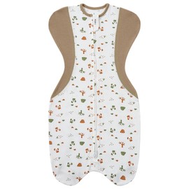 Swaddle for Newborns, Baby Swaddles 0-3 Months 5-13lb, Arms Up Swaddle 0-3 Months Newborn with Moisture-Wicking Fabric, Promotes Healthy Hip Development, 2-Way Zipper , 1Pack(Bear and the forest)