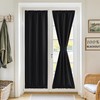 RYB HOME 100% Blackout French Door Curtain for Door Window