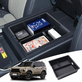 RUNROAD Center Console Organizer Tray Compatible with 2024 2025 Lexus GX 550 Accessories, Insert Armrest Storage Box For GX550 Glove Dividers Cup Holder Gear Cover (NOT Fit with Cool Box)