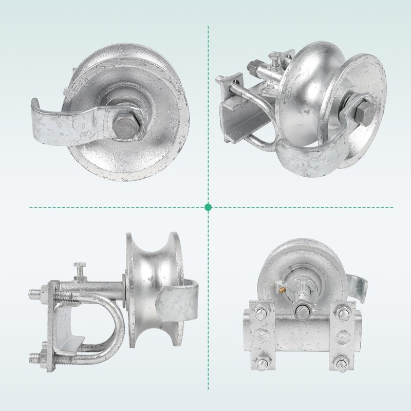 Wmebee Sliding Gate Rollers, Steel Rolling Gate Hardware for 2''