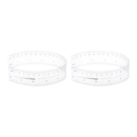 HARFINGTON 2pcs Film Flexible Ruler 12 Inch 1mm Scale PET Plastic Folding Straight Ruler Calibration Soft Ruler Measuring Tool for Factory, Transparent