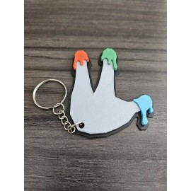 Unbranded Finger Painter Badge Keychain - Gorilla Tag VR Game Oculus Rift