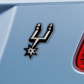 FANMATS 14893 San Antonio Spurs 3D Chrome Metal Auto Emblem