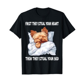 Yorkshire Terrier Yorkie Sleeping Pajamas Nightgown T-Shirt