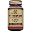 Solgar Vitamin D3 4000 IU (100 µg) Vegetable Capsules -