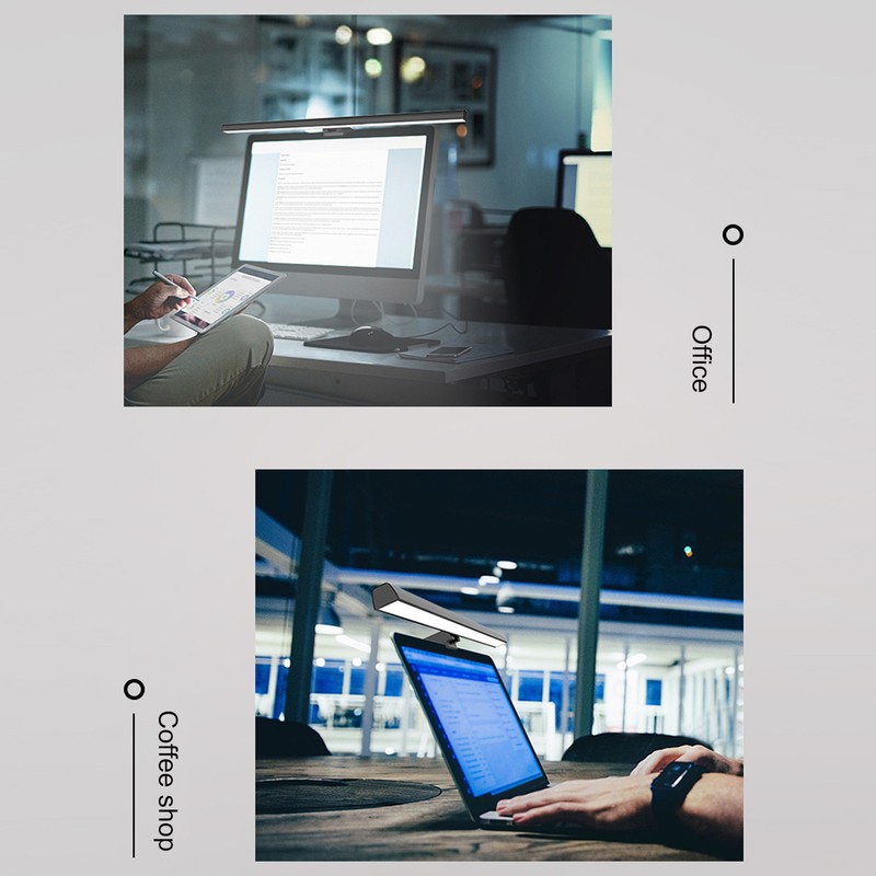 Monitor Light Bar 3 Switchable Light Modes Stepless Dimmable Touch
