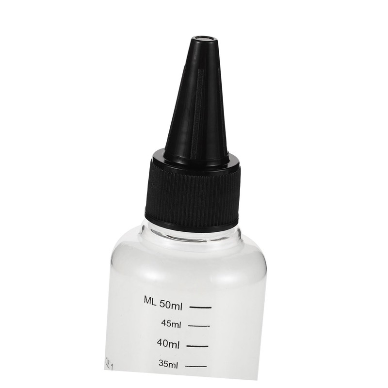 Gadpiparty 5pcs Plastic Craft Bottles with Graduated Scale Squeeze Mixing