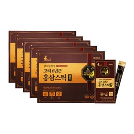 Kim So-hyeong Wonbang Koryo 6-year-old Red Ginseng Stick Gold 30 packets / 김소형원방 고려6년근 홍삼스틱골드 30포 X 5박스 명절 부모님 선물