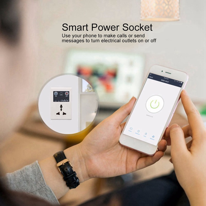 10A Smart Outlet Plug Wireless Power Socket Mobile GSM Phone