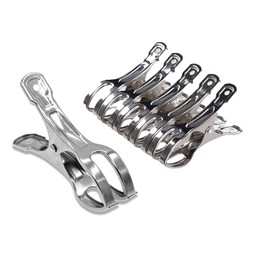 ASK Stainless Steel Clothespins Medium Size 3.3 inches (8.5 cm), Set of 12, Clips, Pinch, Rust Resistant, Strong, Windproof, Clothespins, Laundry Supplies, Room Drying, Outdoor Drying, Multi-Purpose (12 Pieces, 5 Type A (3.3 inches (8.5 cm)))