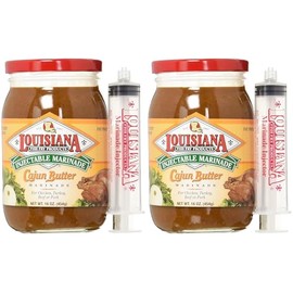 GeauxDat Cajun Favrits Cajun Creole Butter Injectable Marinade 16 oz - 2 Pack
