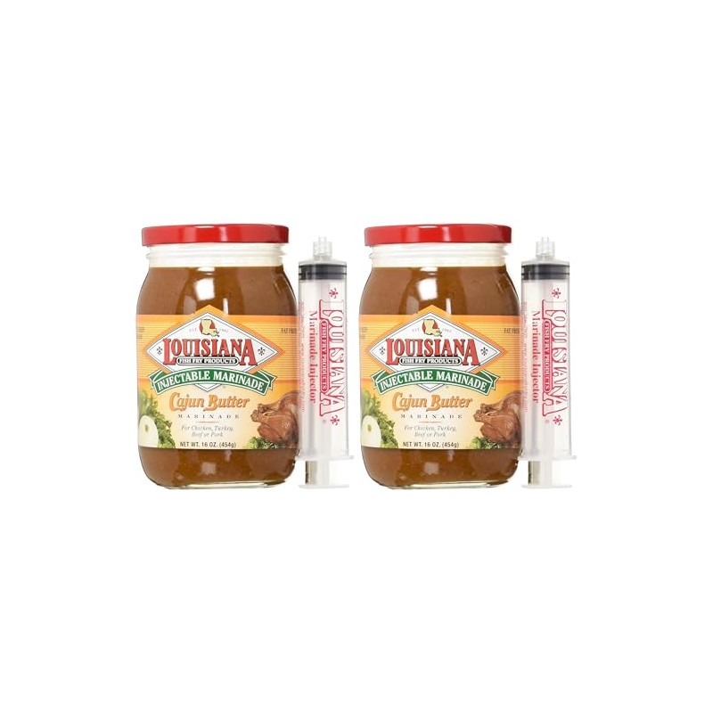 GeauxDat Cajun Favrits Cajun Creole Butter Injectable Marinade 16 oz