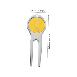 SUPVOX 5pcs Golf Divot Repair Tool Fork for Turf Repair Portable Golf Ball Marker Delicate Design and Lawn Care