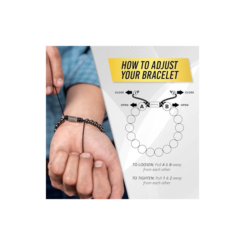 MagnetRX MagnetRX? Magnetic Hematite Bracelet C MAX Strength Magnetic Stones