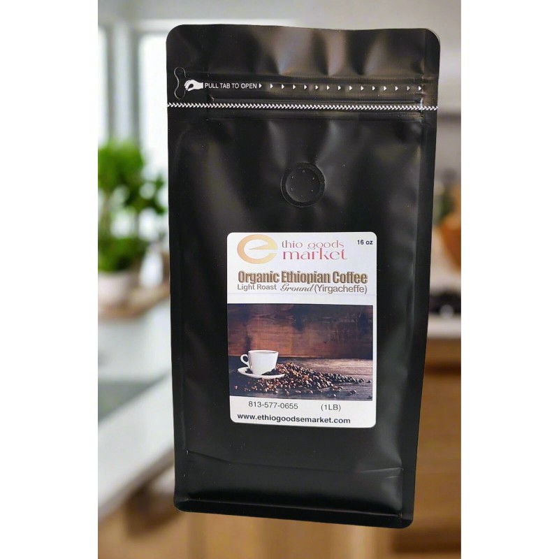Ethio Goods eMarket Organic Ethiopian Roasted and Ground Coffee -