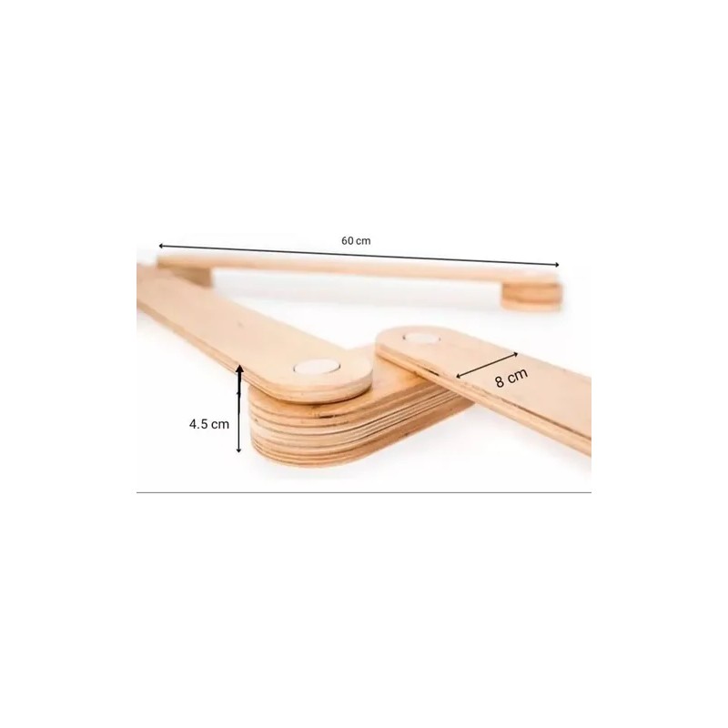 Barras De Equilibrio Montessori Niños Bebe Vigas 3 Pz 60