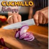 J.H. Company Cuchillo Chef 8 Pulgadas Acero Inoxidable Cocina Hogar
