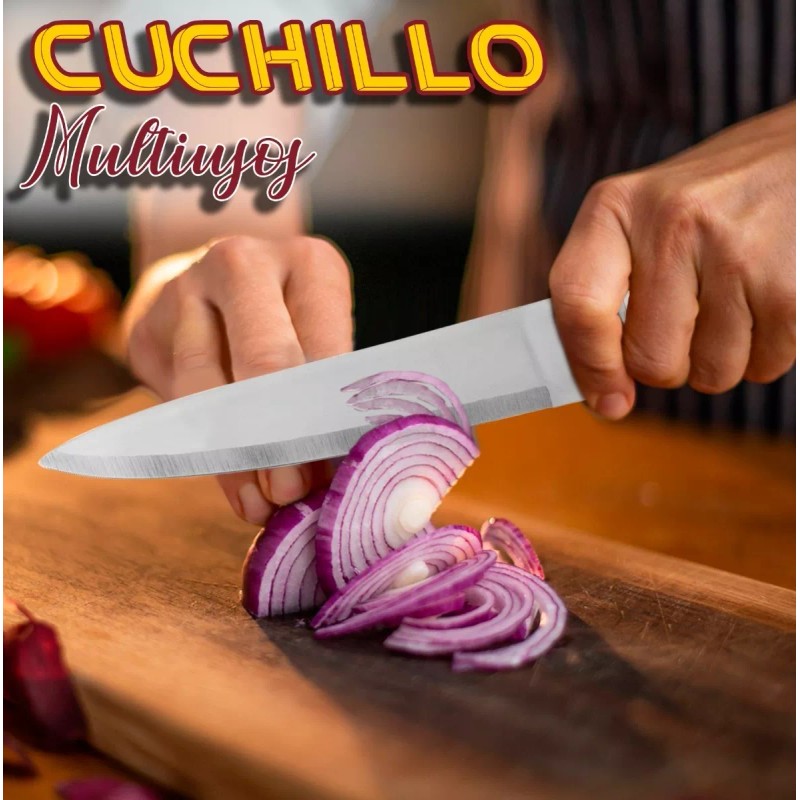J.H. Company Cuchillo Chef 8 Pulgadas Acero Inoxidable Cocina Hogar