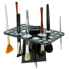 Fantasia Make-Up Brush Holder Acrylic Square Black For Quick or Dry Help of their Brush