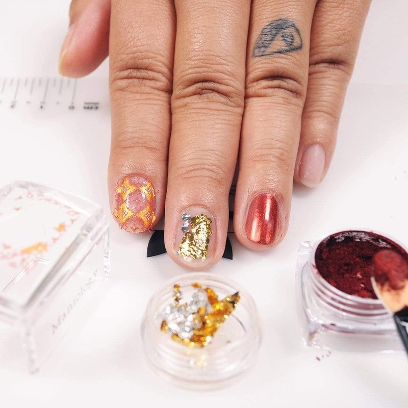 Maniology Sticky Base Coat for Reverse Stamping Nail Art Powder