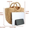 Gets Summer - Bolso de paja para mujer, tela a